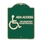 Signmission ADA Access for Assistance Ring Bell W/ New Isa Heavy-Gauge Aluminum Sign, 24" H, G-1824-24352 A-DES-G-1824-24352 - alternate 1